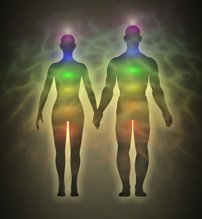Chakras and Auras of a Man and Woman